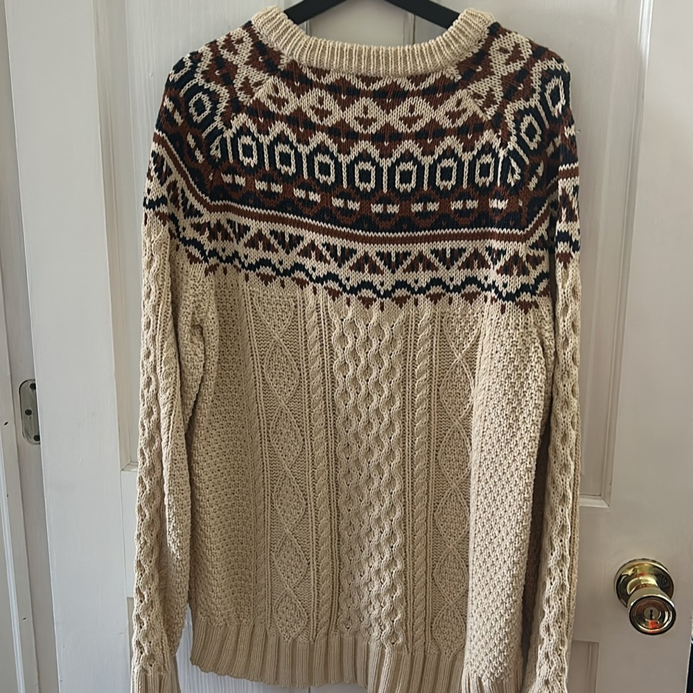 Ll Bean Cable-Knit Sweater - Large - image 3